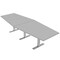 Skutchi Designs 45 in W, 120 in L, 29 in H, Engineered Wood Top, Grey HAR-HEX.IR-46x119-T-XD01 - alternate 1